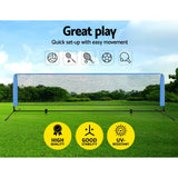 darrahopens Gift & Novelty > Games Everfit Portable Sports Net Stand Badminton Volleyball Tennis Soccer 4m 4ft Blue