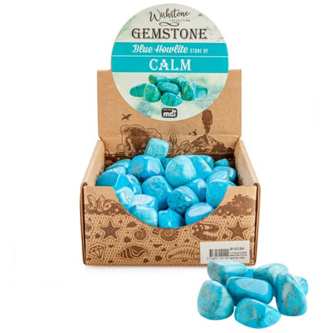 Darrahopens Gift & Novelty > Games Gemstone Tumbled Blue Howlite