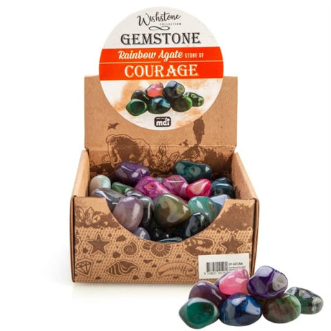 Darrahopens Gift & Novelty > Games Gemstone Tumbled Rainbow Agate (SENT AT RANDOM)