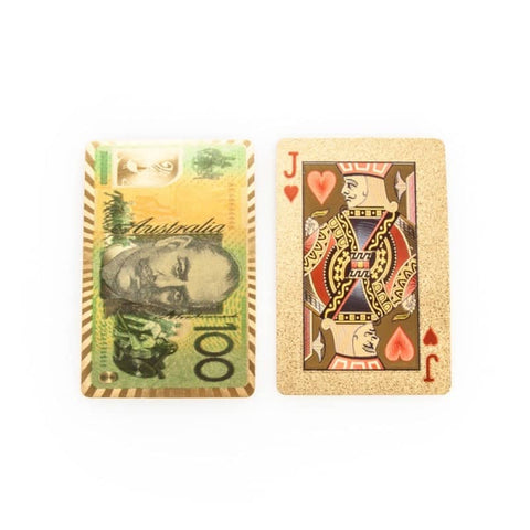 Darrahopens Gift & Novelty > Games Gold Foil Aussie $100 Cards