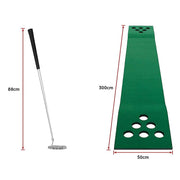 darrahopens Gift & Novelty > Games Golf Beer Pong Game Toy Set Green Golf Putting Matt with 2 Putters, 6 Balls