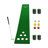 darrahopens Gift & Novelty > Games Golf Beer Pong Game Toy Set Green Golf Putting Matt with 2 Putters, 6 Balls