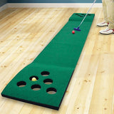 darrahopens Gift & Novelty > Games Golf Beer Pong Game Toy Set Green Golf Putting Matt with 2 Putters, 6 Balls