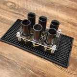 Darrahopens Gift & Novelty > Games Hunting Gift 12 Black Gauge Shotgun Shell Shot Glasses Set with PU Leather Bag
