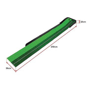 darrahopens Gift & Novelty > Games Indoor Practice Putting Green 2.5m Mat Inclined Ball Return Fake Grass 2 Holes