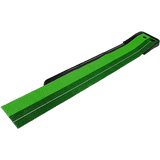 darrahopens Gift & Novelty > Games Indoor Practice Putting Green 2.5m Mat Inclined Ball Return Fake Grass 2 Holes