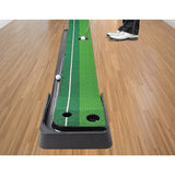 darrahopens Gift & Novelty > Games Indoor Practice Putting Green 2.5m Mat Inclined Ball Return Fake Grass 2 Holes