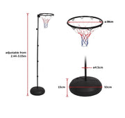 darrahopens Gift & Novelty > Games Netball Ring with Stand Portable Pole Height Adjustable