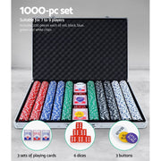 darrahopens Gift & Novelty > Games Poker Chip Set 1000PC Chips TEXAS HOLD'EM Casino Gambling Dice Cards