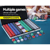 darrahopens Gift & Novelty > Games Poker Chip Set 1000PC Chips TEXAS HOLD'EM Casino Gambling Dice Cards