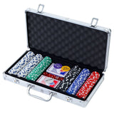 darrahopens Gift & Novelty > Games Poker Chip Set 300PC Chips TEXAS HOLD'EM Casino Gambling Dice Cards