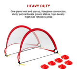 darrahopens Gift & Novelty > Games Portable Kids Soccer Goals Set – 2 Pop Up Soccer Goals, Cones, Goal Carry Bag