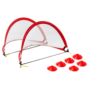 darrahopens Gift & Novelty > Games Portable Kids Soccer Goals Set – 2 Pop Up Soccer Goals, Cones, Goal Carry Bag