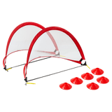 darrahopens Gift & Novelty > Games Portable Kids Soccer Goals Set – 2 Pop Up Soccer Goals, Cones, Goal Carry Bag