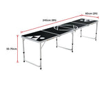 darrahopens Gift & Novelty > Games Professional 8ft Beer Pong Table Drinking Game