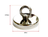darrahopens Gift & Novelty > Games Round Neodymium Fishing Magnet with Countersunk Hole and Eyebolt, 500 LBS pull