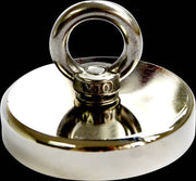 darrahopens Gift & Novelty > Games Round Neodymium Fishing Magnet with Countersunk Hole and Eyebolt, 500 LBS pull