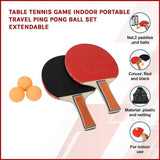 darrahopens Gift & Novelty > Games Table Tennis Game Indoor Portable Travel Ping Pong Ball Set Extendable