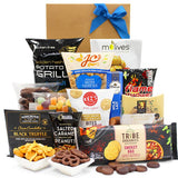 darrahopens Hampers > Chocolate & Sweet Hampers Party Pack Food Hamper - Rice Crackers, Potato Grills, Olives, Chocolates and Nuts - Party Hamper Gift Box for Birthdays, Christmas, Easter, Anniversaries, Weddings, Graduations, Office & College Parties