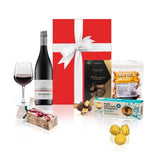 darrahopens Hampers > Chocolate & Sweet Hampers Red Wine & Gourmet Sweets Hamper