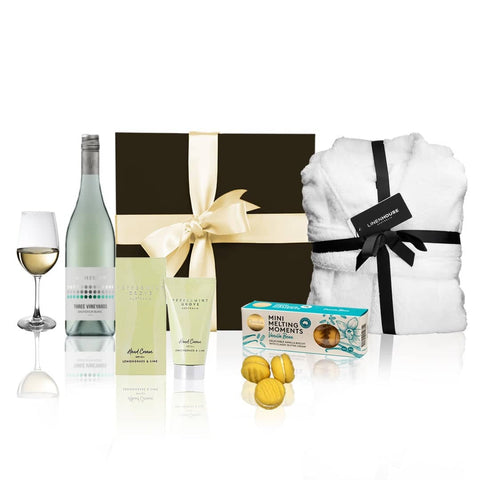 darrahopens Hampers > Self Care Hampers Luxury White Wine Hamper