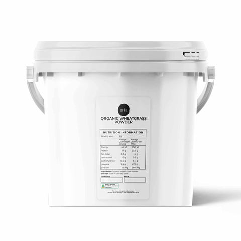 Darrahopens Health & Beauty 2Kg Organic Wheatgrass Powder Tub Bucket Superfood Wheat Grass Supplement