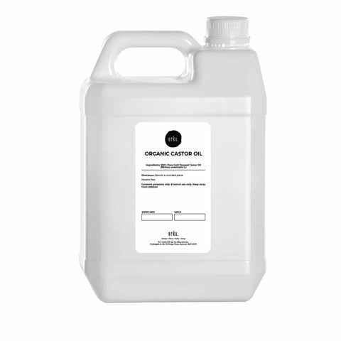 Darrahopens Health & Beauty 5L Organic Castor Oil - Hexane Free Cold Pressed Anti Oxidant Skin Hair Care