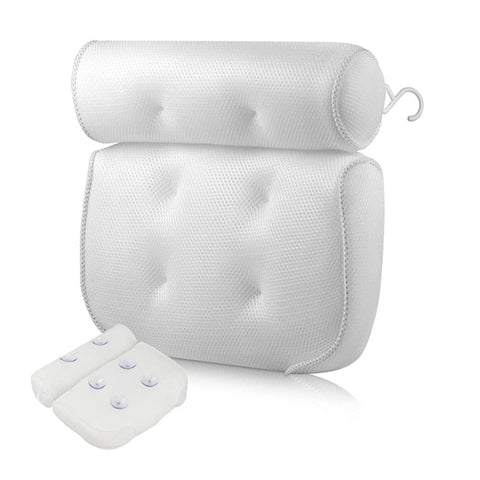 Darrahopens Health & Beauty > Bath & Body 3D Spa Mesh Bath Pillow Neck Back Support Bathtub Tub Cushions