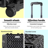 darrahopens Health & Beauty > Cosmetic Storage Embellir 7 in 1 Portable Cosmetic Beauty Makeup Trolley - Diamond Black