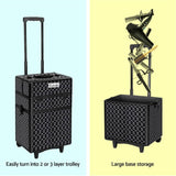 darrahopens Health & Beauty > Cosmetic Storage Embellir 7 in 1 Portable Cosmetic Beauty Makeup Trolley - Diamond Black