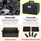 darrahopens Health & Beauty > Cosmetic Storage Embellir 7 in 1 Portable Cosmetic Beauty Makeup Trolley - Diamond Black