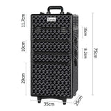 darrahopens Health & Beauty > Cosmetic Storage Embellir 7 in 1 Portable Cosmetic Beauty Makeup Trolley - Diamond Black
