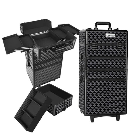 darrahopens Health & Beauty > Cosmetic Storage Embellir 7 in 1 Portable Cosmetic Beauty Makeup Trolley - Diamond Black