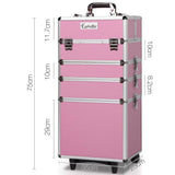 darrahopens Health & Beauty > Cosmetic Storage Embellir Makeup Case Beauty Cosmetic Organiser Travel Portable Box Troley Vanity