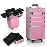 darrahopens Health & Beauty > Cosmetic Storage Embellir Makeup Case Beauty Cosmetic Organiser Travel Portable Box Troley Vanity