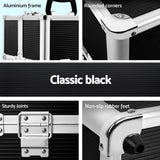 darrahopens Health & Beauty > Cosmetic Storage Embellir Portable Cosmetic Beauty Makeup Case- Black
