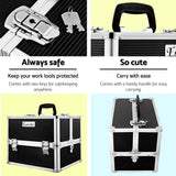 darrahopens Health & Beauty > Cosmetic Storage Embellir Portable Cosmetic Beauty Makeup Case- Black