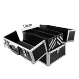 darrahopens Health & Beauty > Cosmetic Storage Embellir Portable Cosmetic Beauty Makeup Case- Black