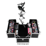 darrahopens Health & Beauty > Cosmetic Storage Embellir Portable Cosmetic Beauty Makeup Case - Diamond Black