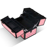 darrahopens Health & Beauty > Cosmetic Storage Embellir Portable Cosmetic Beauty Makeup Case - Diamond Pink