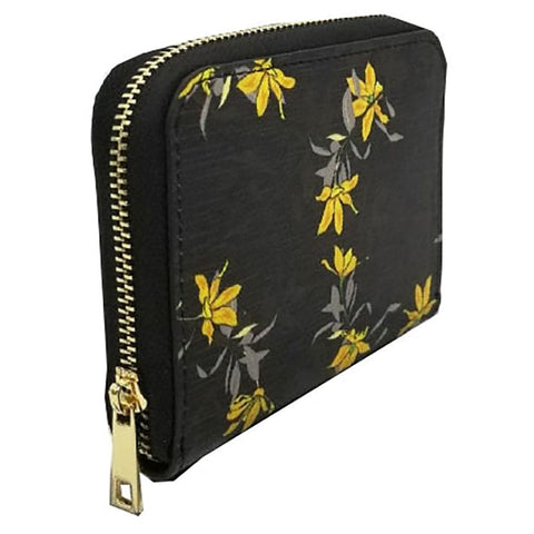darrahopens Health & Beauty > Cosmetic Storage Small Zip Wallet-Midnight Garden