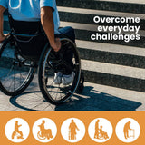 Darrahopens Health & Beauty EQUIPMED 182cm Portable Folding Aluminium Access Ramp, 272kg Rated, Black Ultra-Grip, for Wheelchair, Mobility Scooter