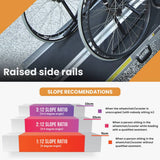 Darrahopens Health & Beauty EQUIPMED 182cm Portable Folding Aluminium Access Ramp, 272kg Rated, Black Ultra-Grip, for Wheelchair, Mobility Scooter