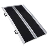 Darrahopens Health & Beauty EQUIPMED 182cm Portable Folding Aluminium Access Ramp, 272kg Rated, Black Ultra-Grip, for Wheelchair, Mobility Scooter