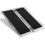 Darrahopens Health & Beauty EQUIPMED 91cm Portable Folding Aluminium Access Ramp, 272kg Rated, Black Ultra-Grip, for Wheelchair, Mobility Scooter