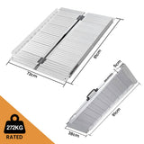Darrahopens Health & Beauty EQUIPMED 91cm Portable Folding Aluminium Access Ramp, 272kg Rated, for Wheelchair, Mobility Scooter, Rollator