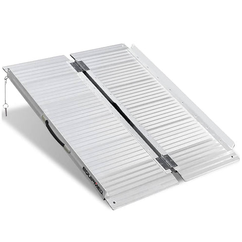 Darrahopens Health & Beauty EQUIPMED 91cm Portable Folding Aluminium Access Ramp, 272kg Rated, for Wheelchair, Mobility Scooter, Rollator