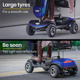 Darrahopens Health & Beauty EQUIPMED Electric Mobility Scooter For Elderly Motorized Riding Older Adults Aid Portable E-Scooter