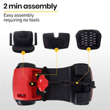 Darrahopens Health & Beauty EQUIPMED Electric Mobility Scooter Portable Folding for Elderly Older Adult, SmartRider Black & Red