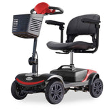 Darrahopens Health & Beauty EQUIPMED Electric Mobility Scooter Portable Folding for Elderly Older Adult, SmartRider Black & Red